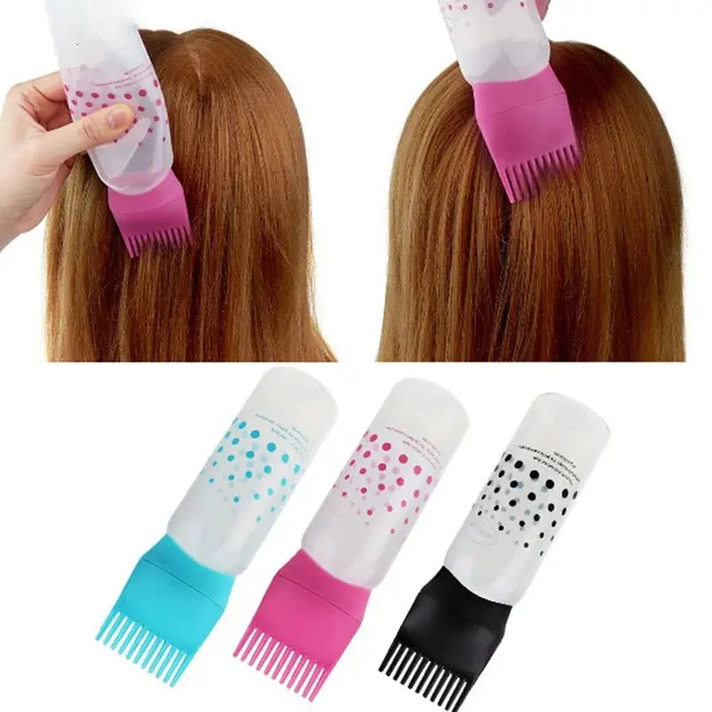 1Pcs Professional Refillable Hair Dye Applicator Brush Bottle Homemart
