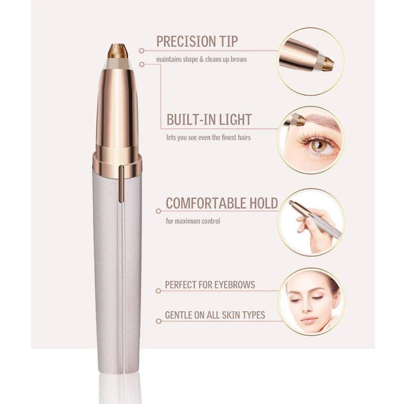 Electric Eyebrow Trimmer USB Charger Security Hair Removal Eye Brow Epilator Shaper Shaver