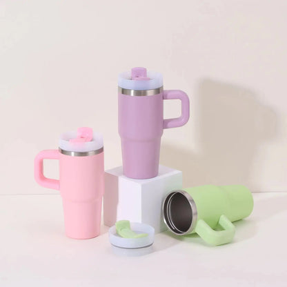 Car Mug with Handle Double-layer Vacuum Coffee Cup Portable Sport Water Bottle Hommart