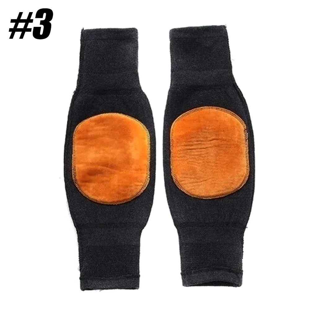 Wool Knee Brace Pads Winter Thermal Knee Warmers