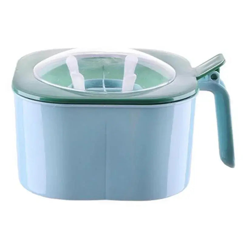 1 Set Large Capacity Sealing Seasoning Box with Handle Spoons 4 In 1 Hommart