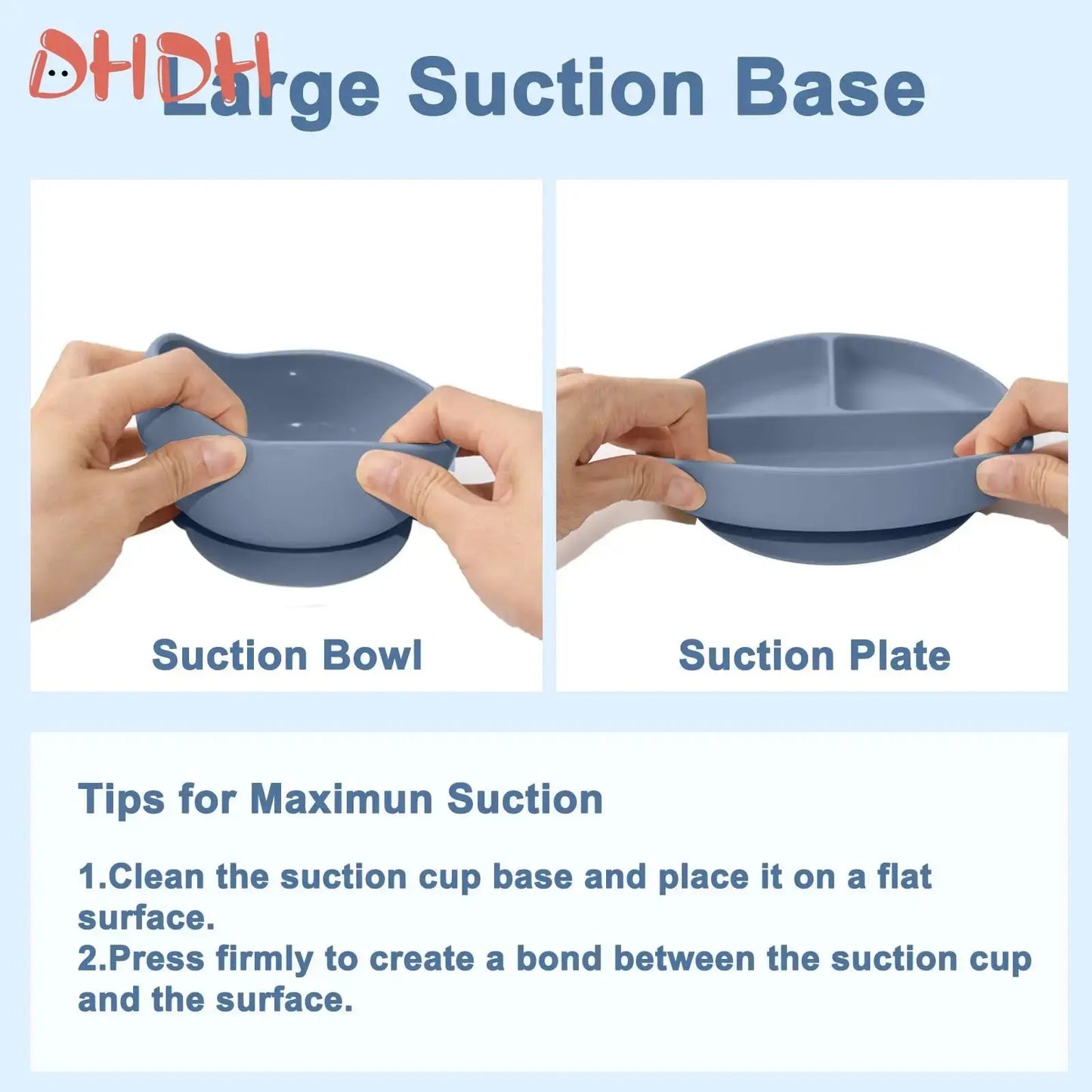 Silicone Baby Feeding Set Tableware Baby Food Dish Hommart