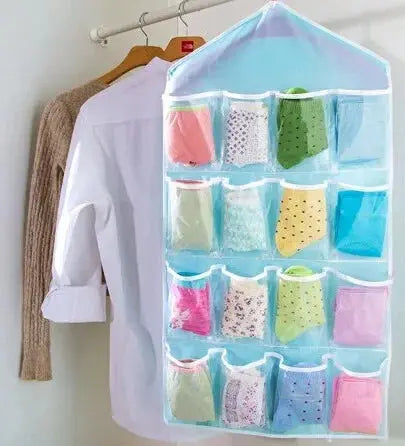 16Pockets WardrobePockets Clear Hanging Bag Hommart
