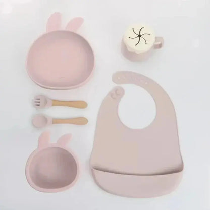 Silicone Baby Feeding Set Tableware Baby Food Dish Hommart