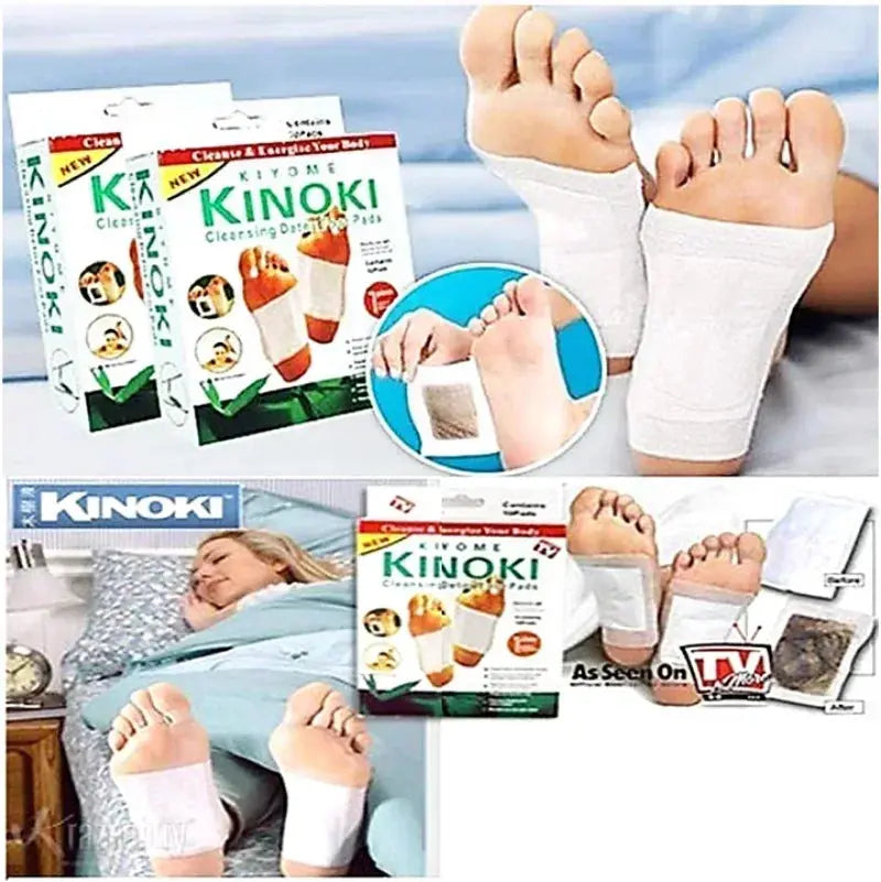 Kinoki Cleansing Detox Leg Healthy Herbal Pads 10pcs Hommart