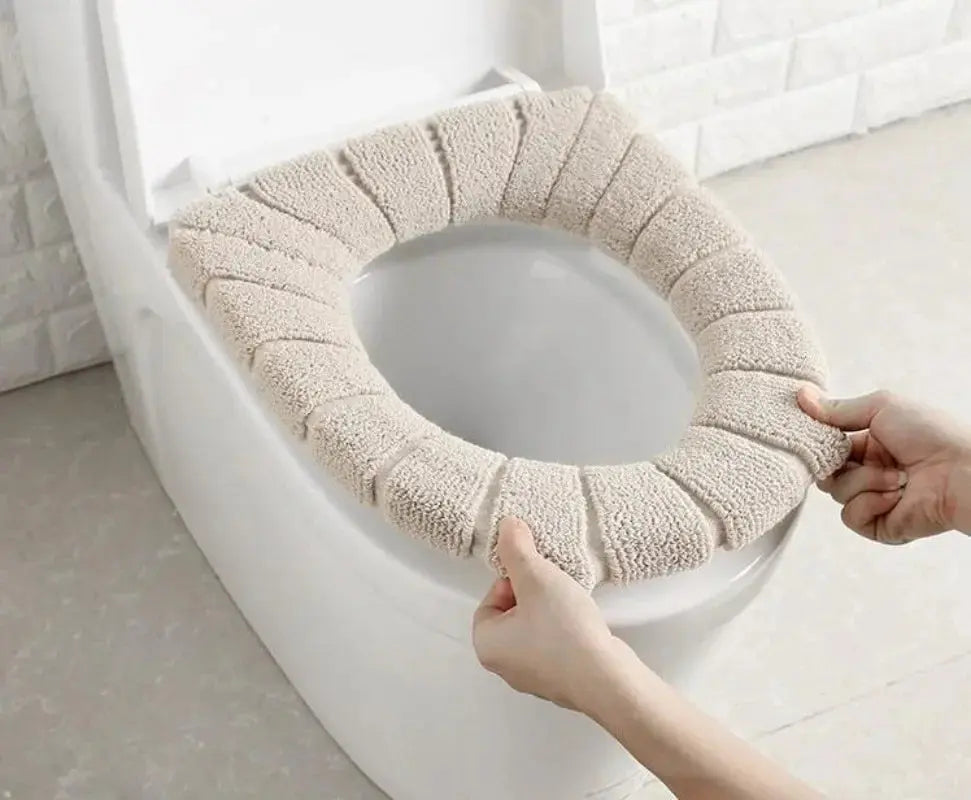 Toilet Seat Cover Warm Soft Acrylic Washable Mat Home Decor Closestool Mat Seat Case Hommart