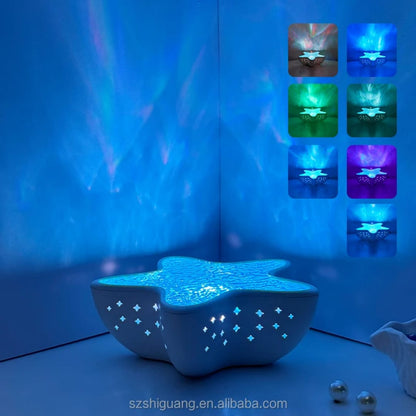 Starfish LED Night Light Rechargeable Table Lamp
